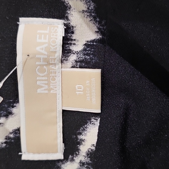 Michael Kors Zebra A-line Zipper Pocket Knee Length Skirt Sz 10 MSRP $80 - Picture 7 of 10